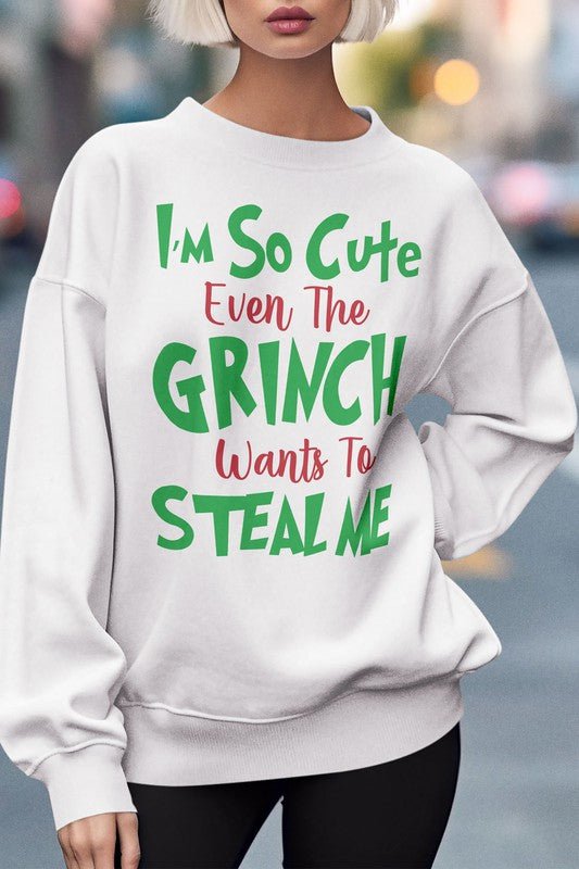 Grinch Approved: Adorably Cozy Christmas Graphic Sweatshirt | Slay Eclectic