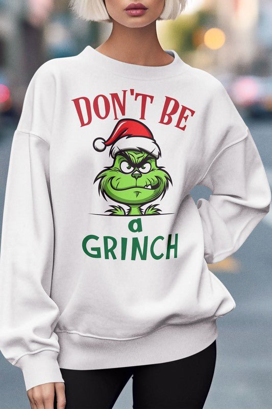 Grinch-Free Zone: Festive Graphic Sweatshirt | Slay Eclectic