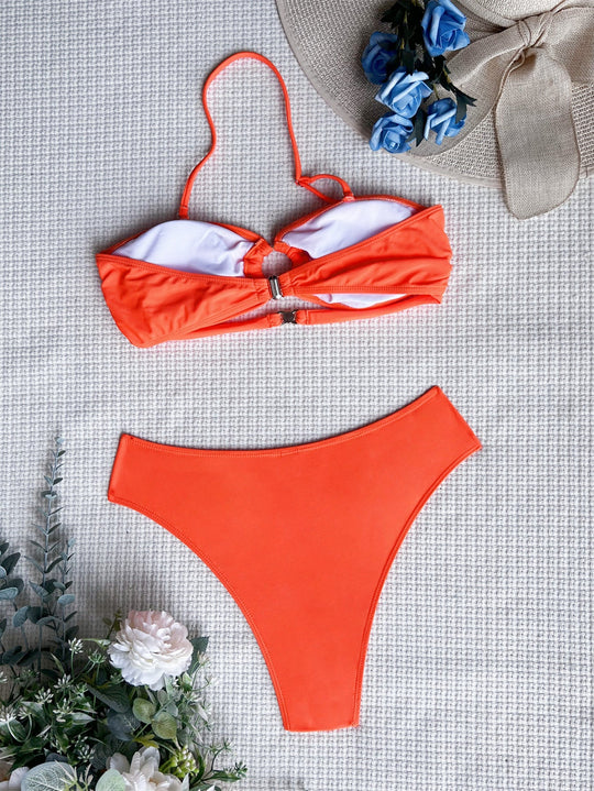 HalterBack Solid Bikini-Slay Eclectic