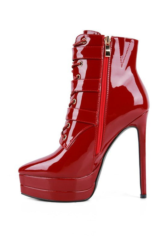 High Heeled Patent PU Stiletto Boot | Slay Eclectic