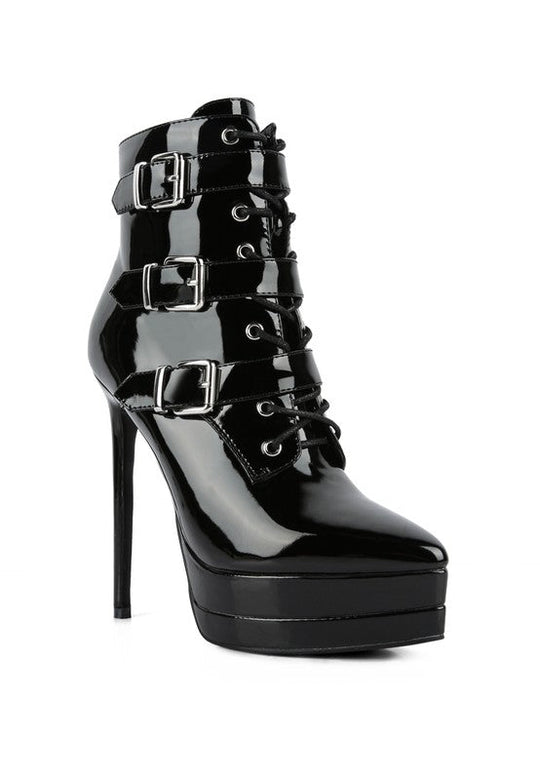 High Heeled Patent PU Stiletto Boot | Slay Eclectic