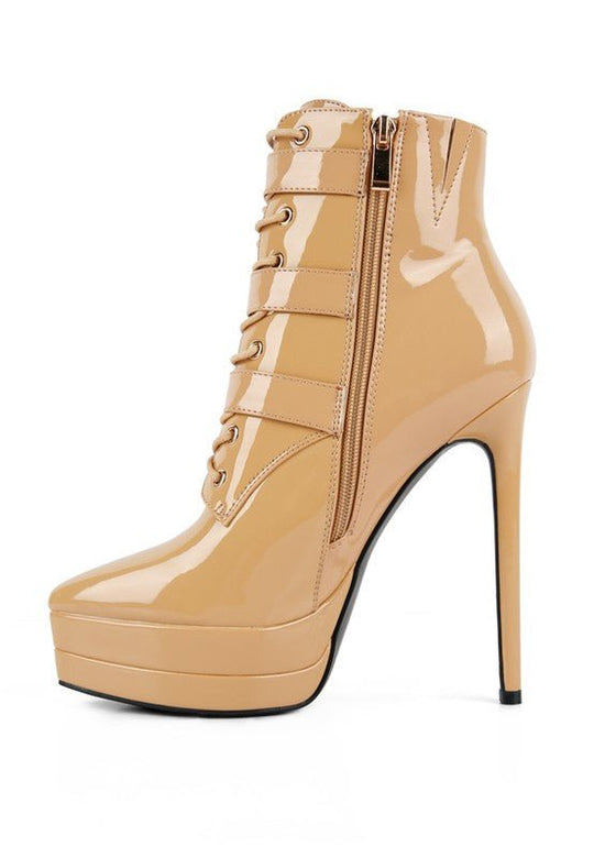 High Heeled Patent PU Stiletto Boot | Slay Eclectic