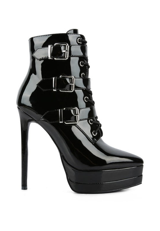 High Heeled Patent PU Stiletto Boot | Slay Eclectic