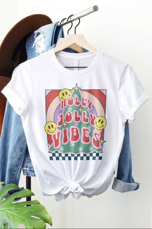 Holly Jolly Vibes Graphic Tee | Slay Eclectic