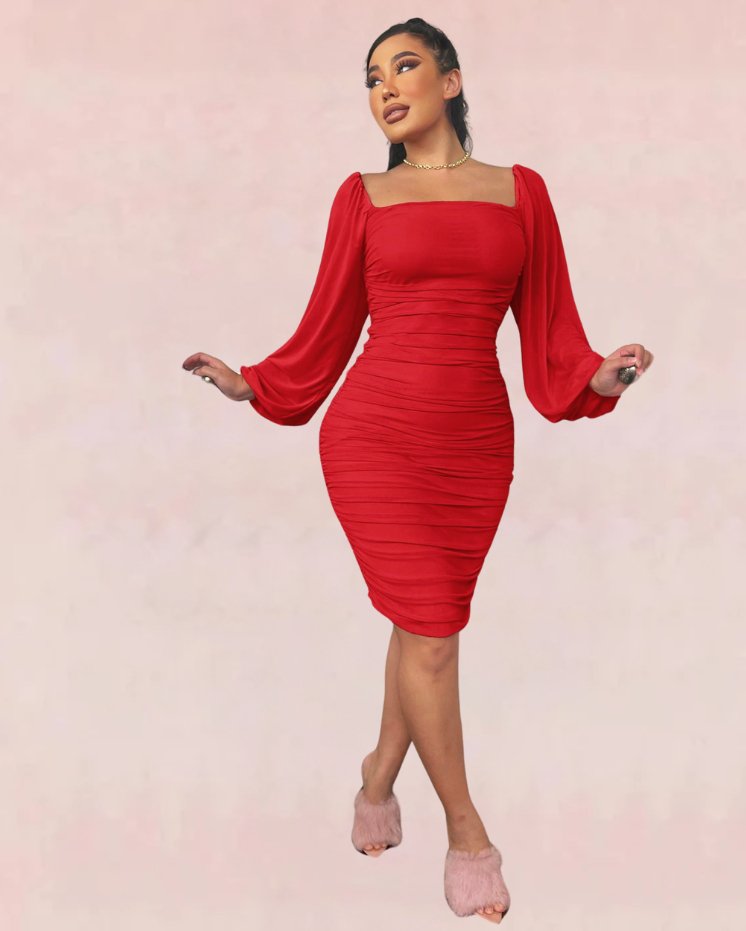 Immaculate Bandage Midi Dress - Red | Slay Eclectic