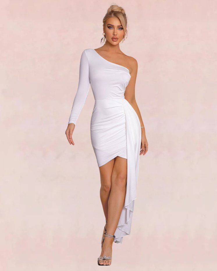 Incandescent Bodycon Mini Dress - White | Slay Eclectic