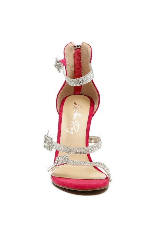 INES BLING STRAP HIGH HEEL SANDALS-Slay Eclectic