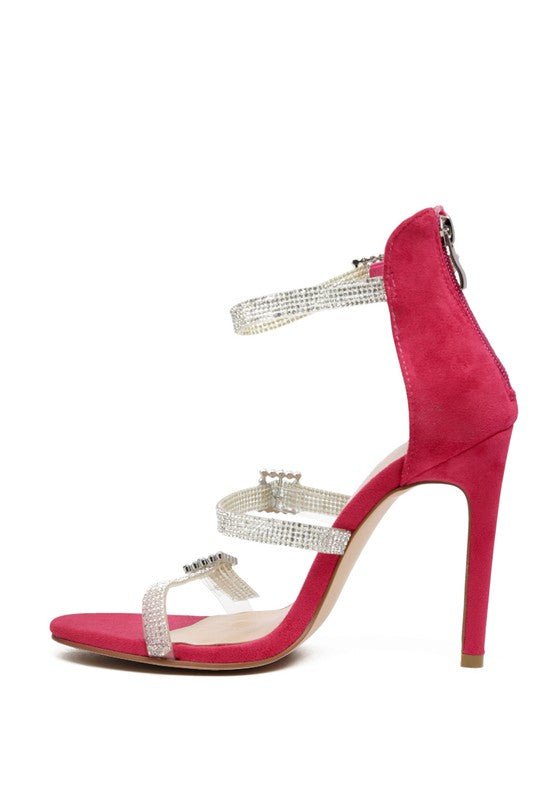 INES BLING STRAP HIGH HEEL SANDALS-Slay Eclectic