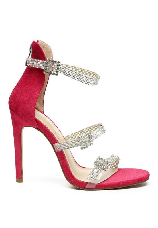 INES BLING STRAP HIGH HEEL SANDALS-Slay Eclectic