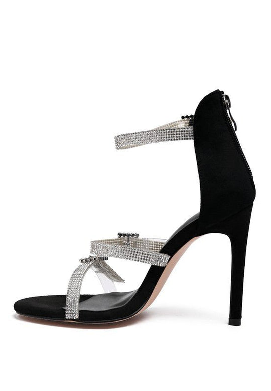 INES BLING STRAP HIGH HEEL SANDALS-Slay Eclectic