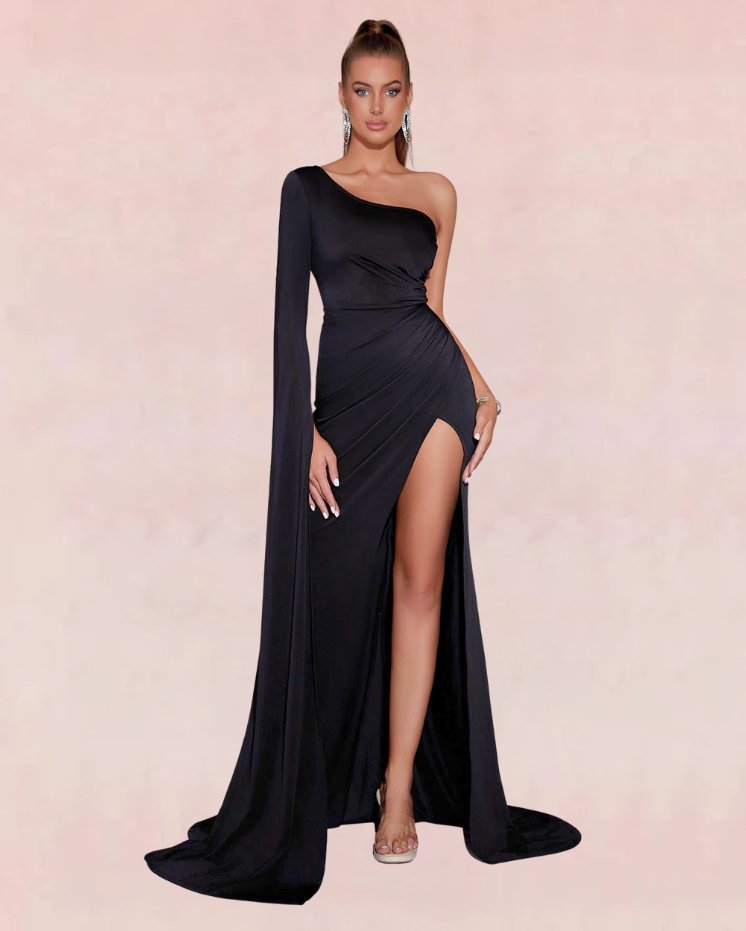 Jubilee Bodycon Maxi Dress - Black | Slay Eclectic