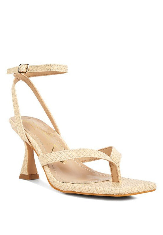 Majestic Ankle Strap Spool Heel Sandals-Slay Eclectic