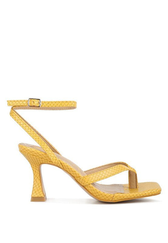 Majestic Ankle Strap Spool Heel Sandals-Slay Eclectic