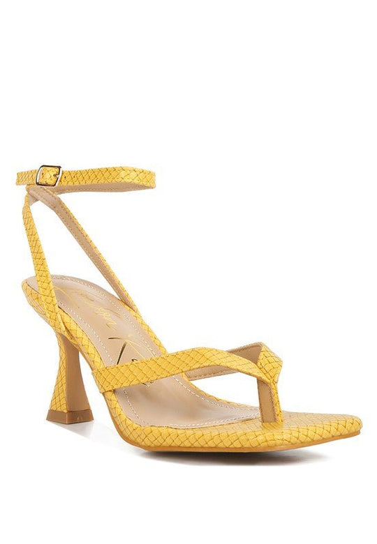 Majestic Ankle Strap Spool Heel Sandals-Slay Eclectic