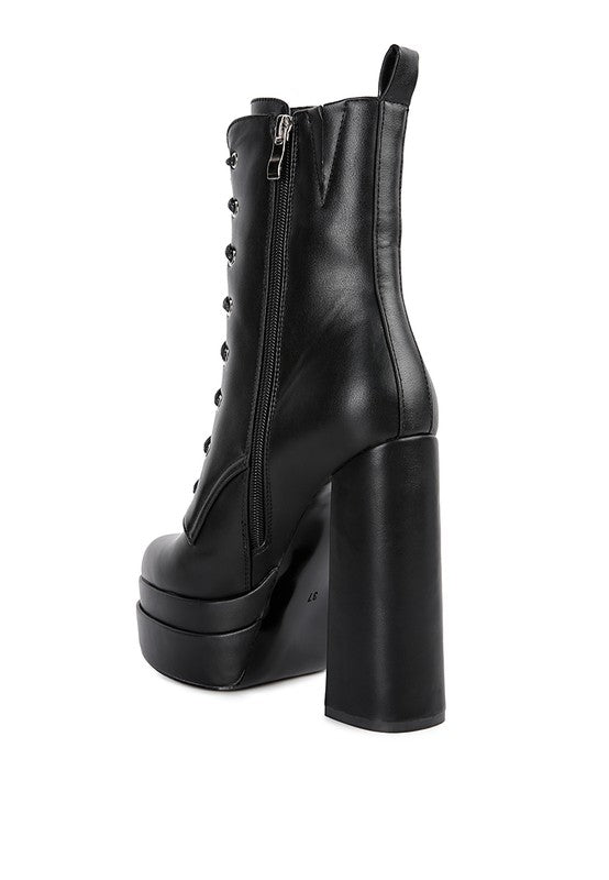 Meows Faux Leather High Heeled Ankle Boots | Slay Eclectic