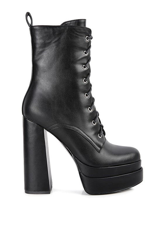 Meows Faux Leather High Heeled Ankle Boots | Slay Eclectic