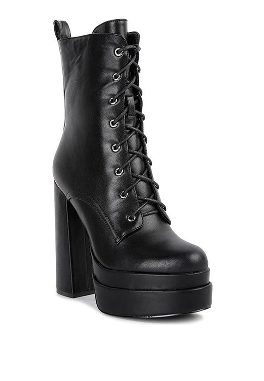 Meows Faux Leather High Heeled Ankle Boots | Slay Eclectic