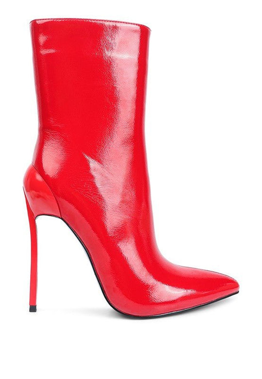 Mercury Patent High Heeled Ankle Boot | Slay Eclectic