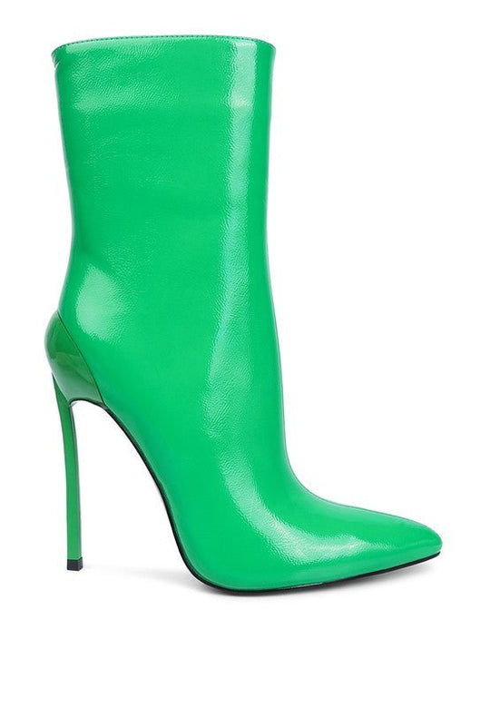 Mercury Patent High Heeled Ankle Boot | Slay Eclectic