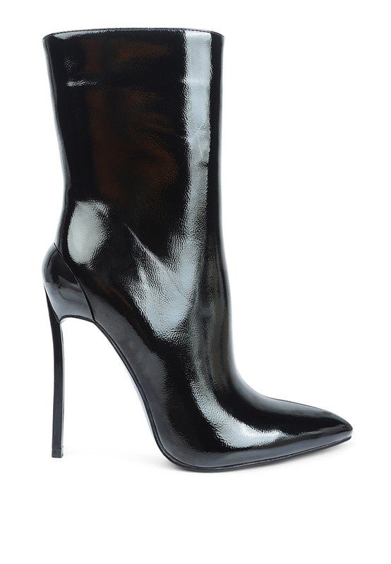 Mercury Patent High Heeled Ankle Boot | Slay Eclectic