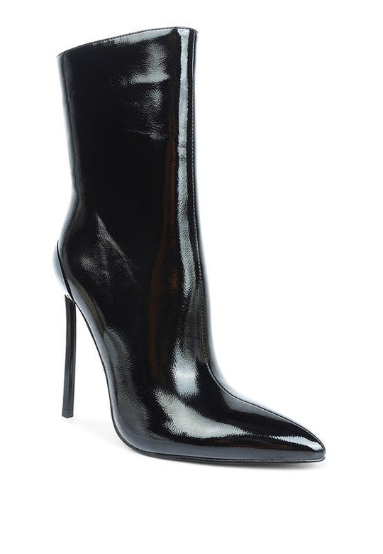 Mercury Patent High Heeled Ankle Boot | Slay Eclectic