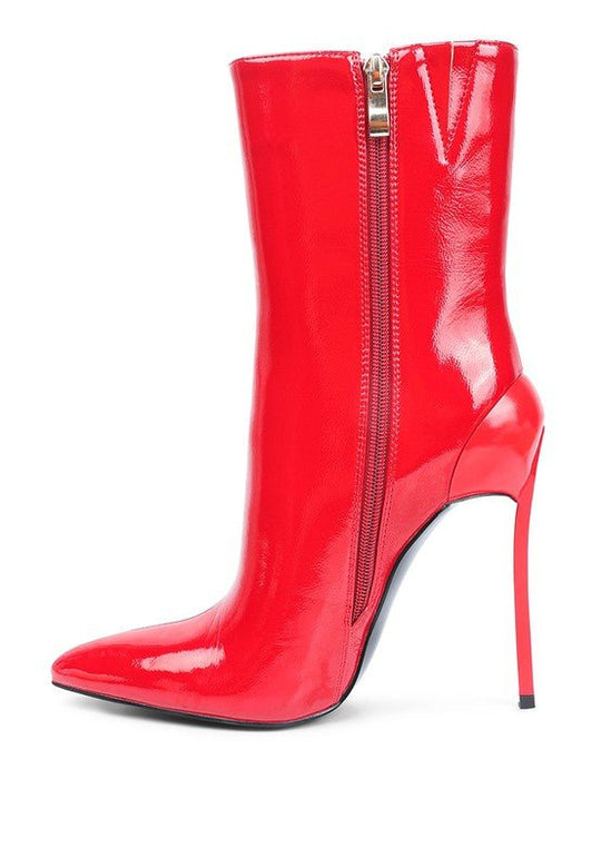 Mercury Patent High Heeled Ankle Boot - Slay Eclectic