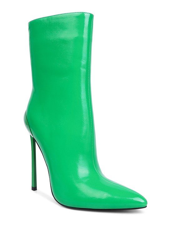 Mercury Patent High Heeled Ankle Boot | Slay Eclectic