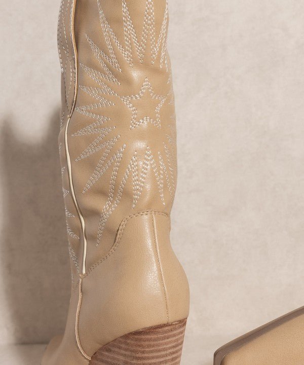 OASIS SOCIETY Emersyn - Starburst Embroidery Boots | Slay Eclectic