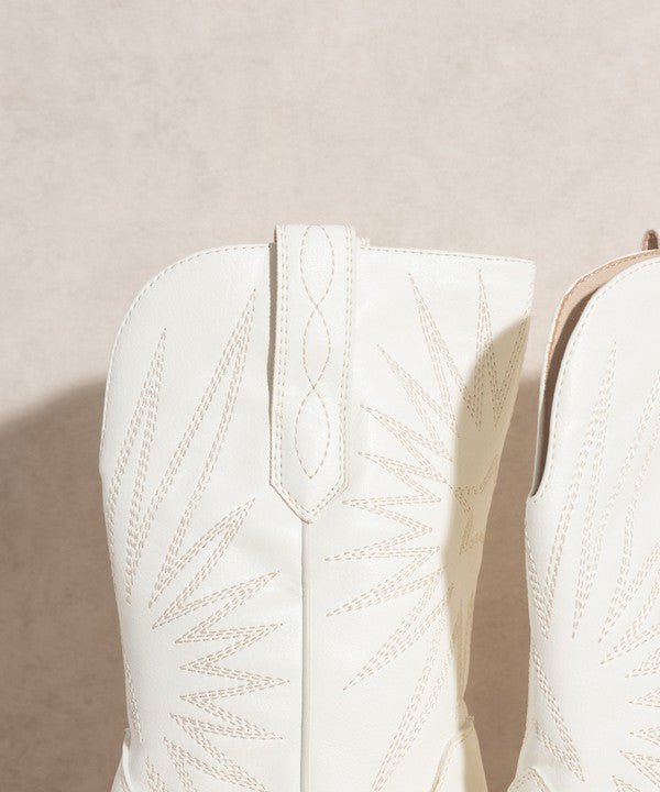 OASIS SOCIETY Emersyn - Starburst Embroidery Boots | Slay Eclectic