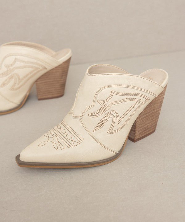 OASIS SOCIETY Kiara - Western Inspired Heeled Mule-Slay Eclectic