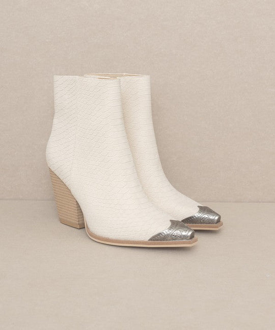 OASIS SOCIETY Zion - Bootie with Etched Metal Toe | Slay Eclectic