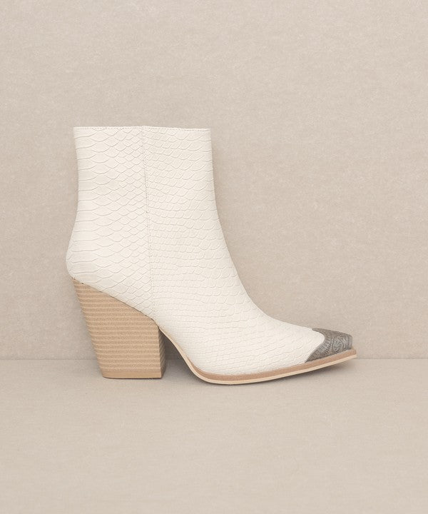 OASIS SOCIETY Zion - Bootie with Etched Metal Toe | Slay Eclectic