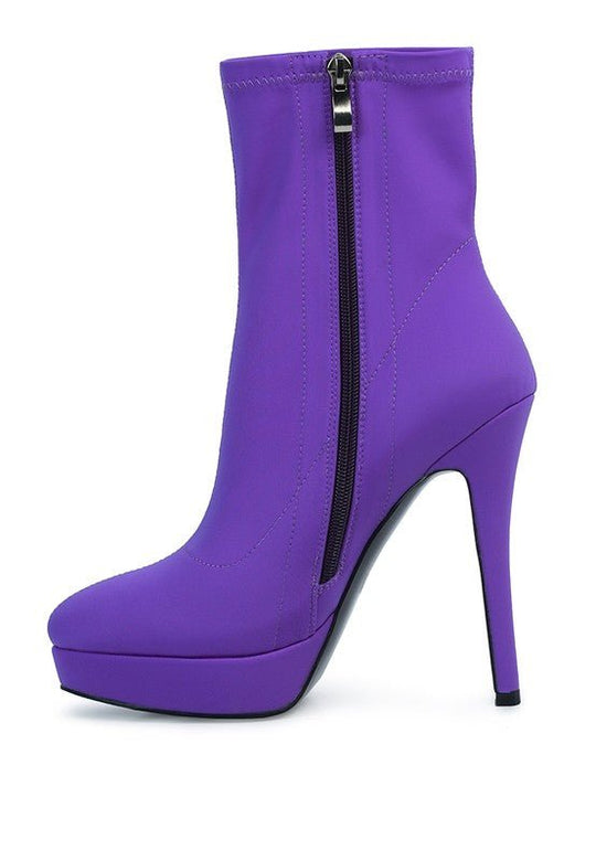 Patotie High Heeled Lycra Ankle Boot | Slay Eclectic