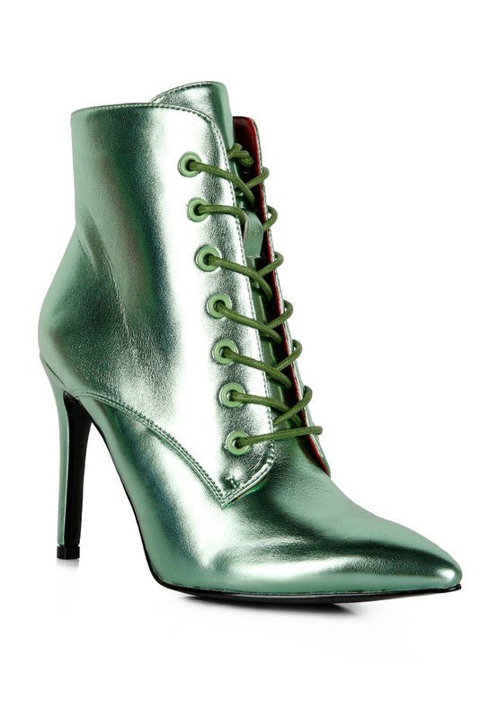 PIET Metallic Stiletto Ankle Boot | Slay Eclectic