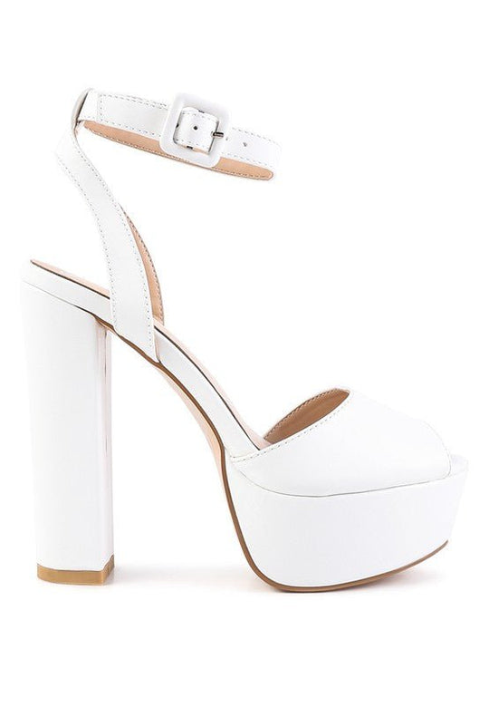 RAGER PEEP-TOE HIGH PLATFORM BLOCK SANDALS-Slay Eclectic