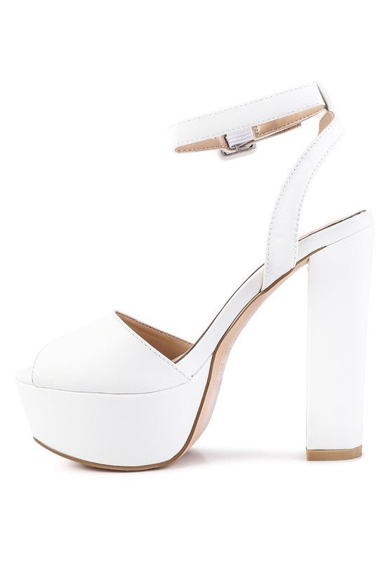 RAGER PEEP-TOE HIGH PLATFORM BLOCK SANDALS-Slay Eclectic