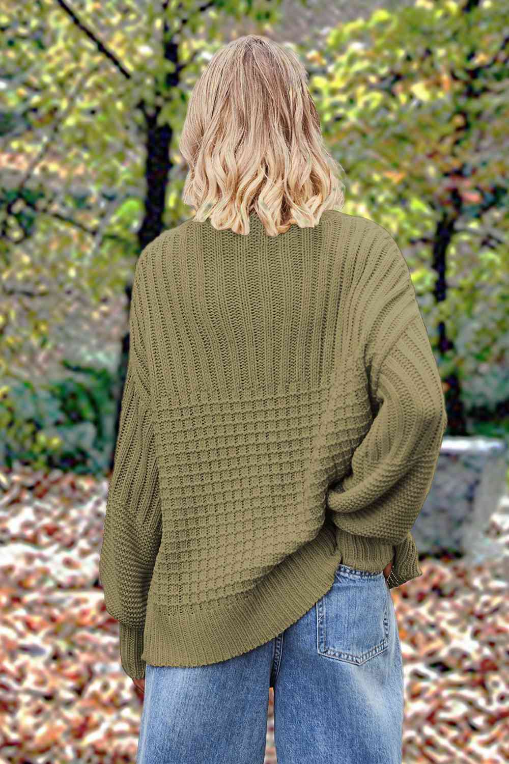 Round Neck Lantern Sleeve Sweater | Slay Eclectic