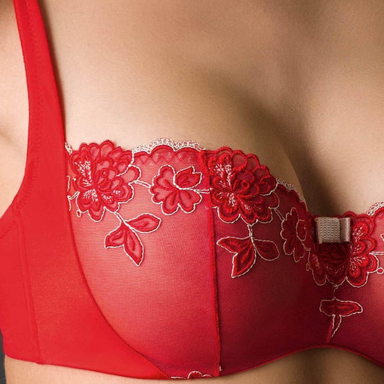 Vova Viennese Melange Sheer Balcony Bra-1