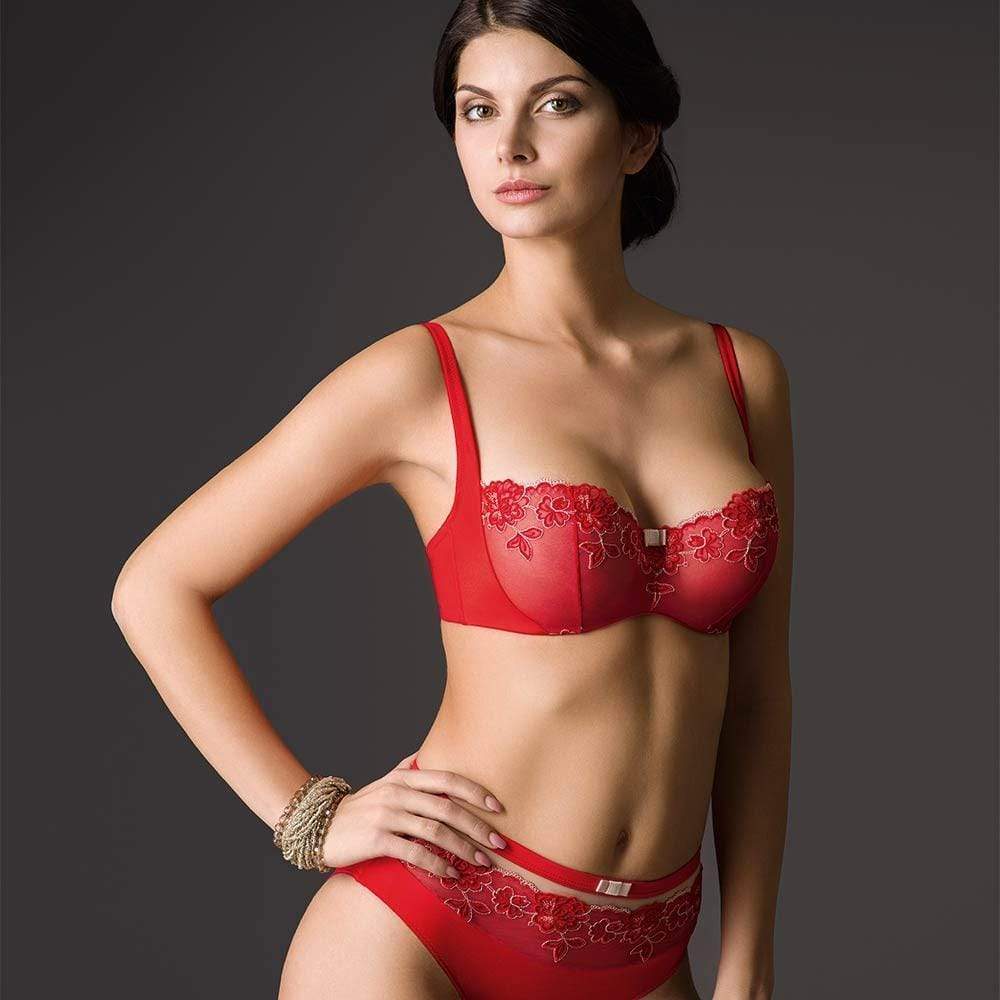 Vova Viennese Melange Sheer Balcony Bra-2