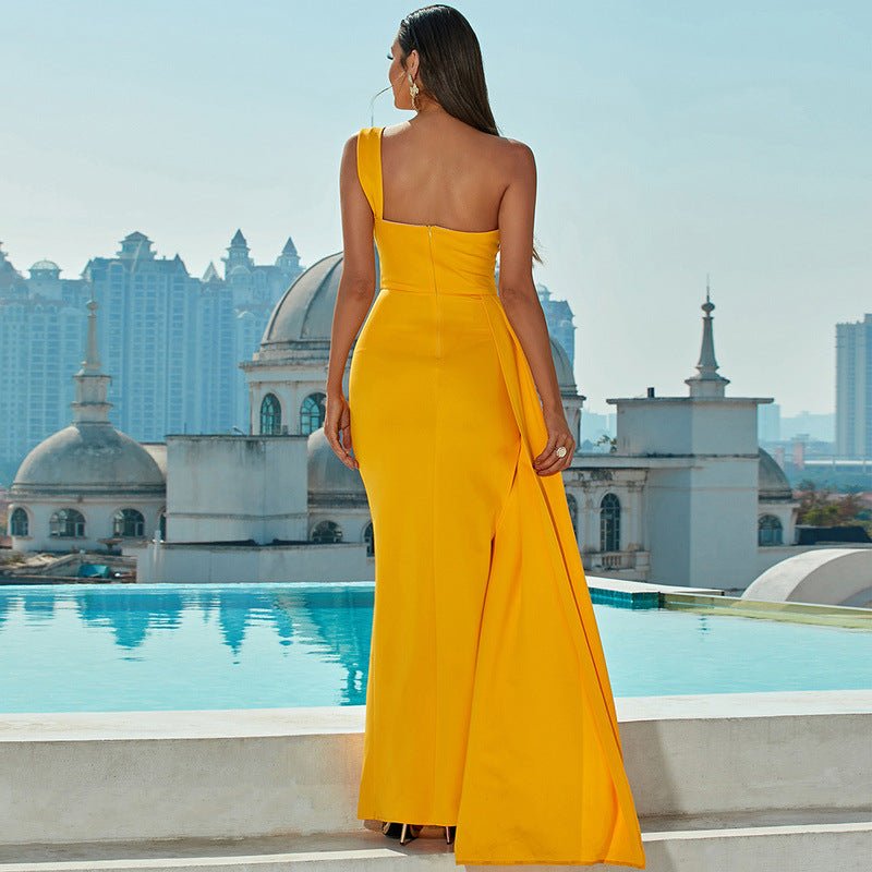 Singular Bodycon Maxi Dress - Yellow | Slay Eclectic