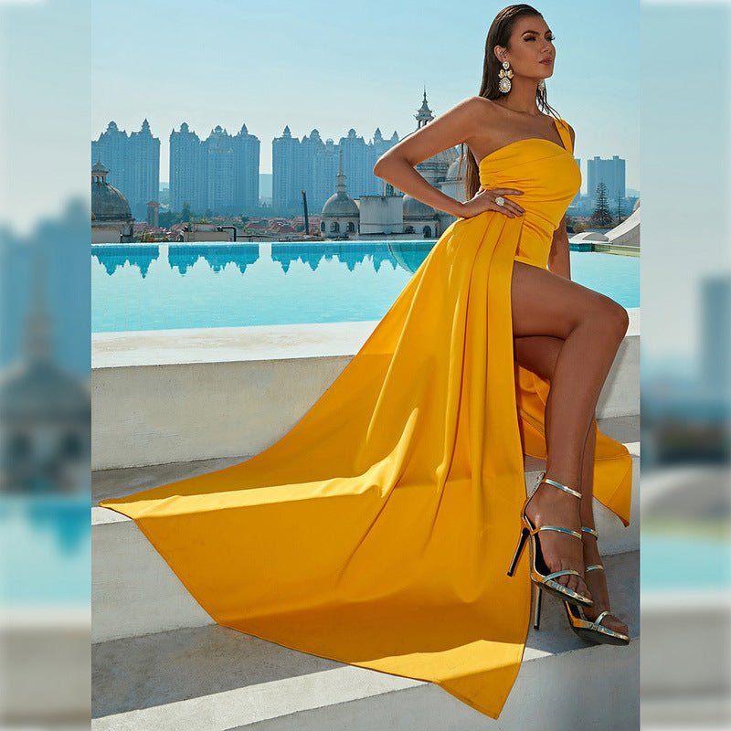 Singular Bodycon Maxi Dress - Yellow | Slay Eclectic