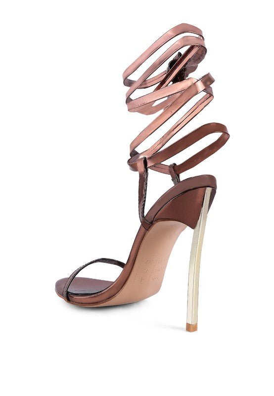 SMACKER STILETTO LACE UP SANDAL-Slay Eclectic