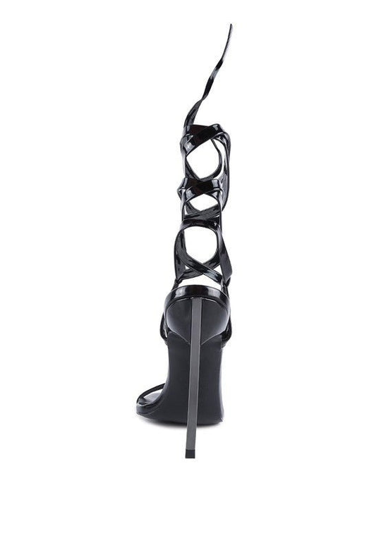 SMACKER STILETTO LACE UP SANDAL-Slay Eclectic