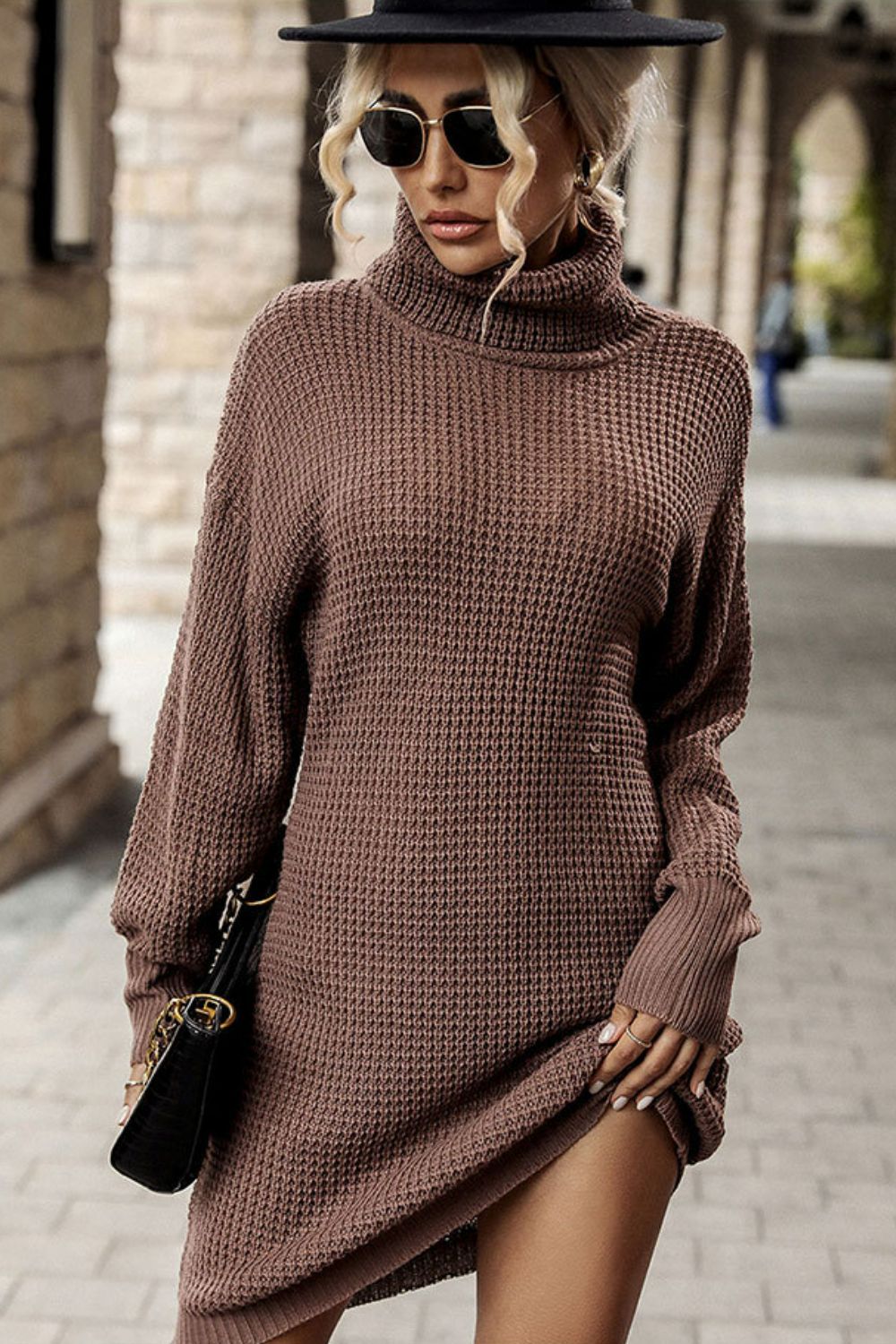 Snuggle Bliss Midi Sweater - Brown-Slay Eclectic