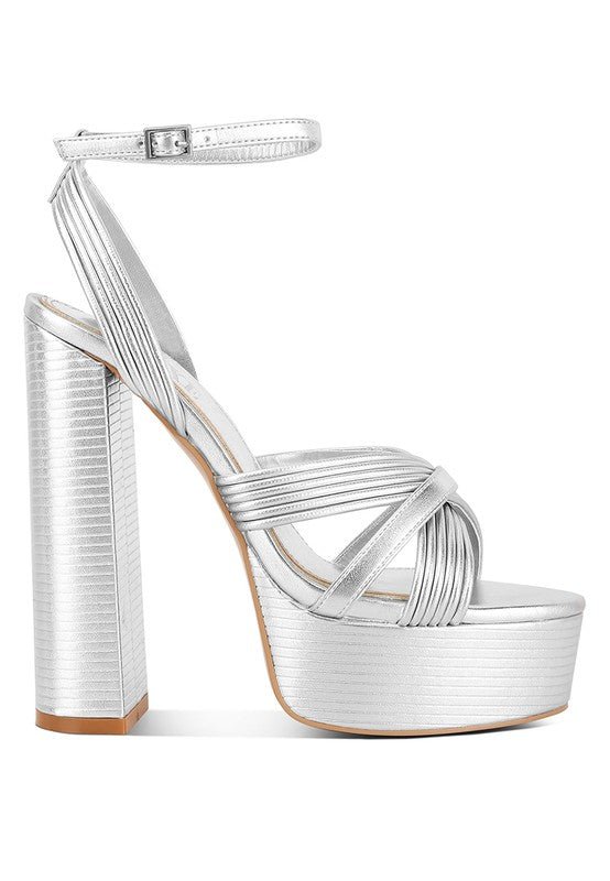 Splendid Cross Strap High Heeled Sandals-Slay Eclectic