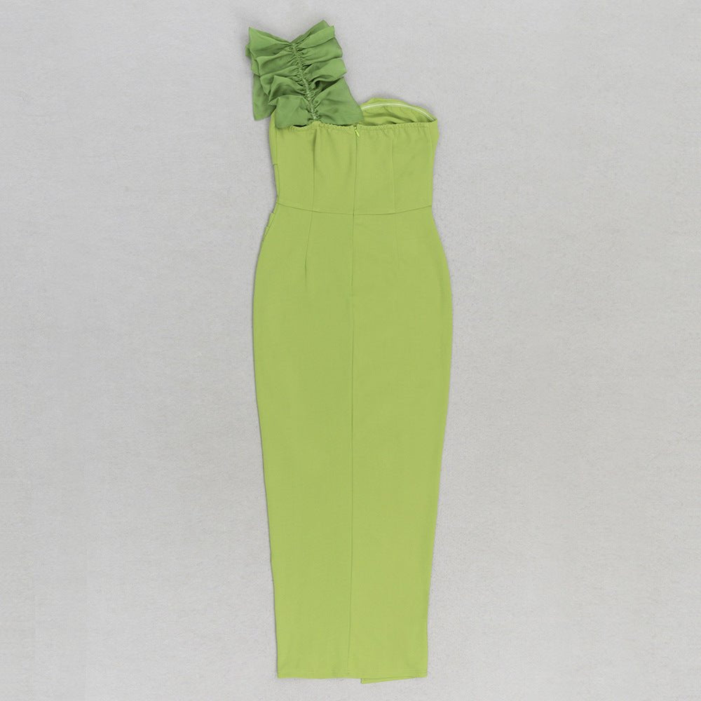 Star Bodycon Maxi Dress - Green | Slay Eclectic