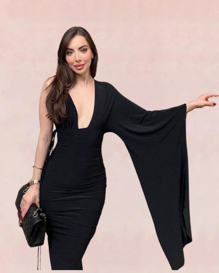 Stardust Backless Bodycon Maxi Dress - Black | Slay Eclectic