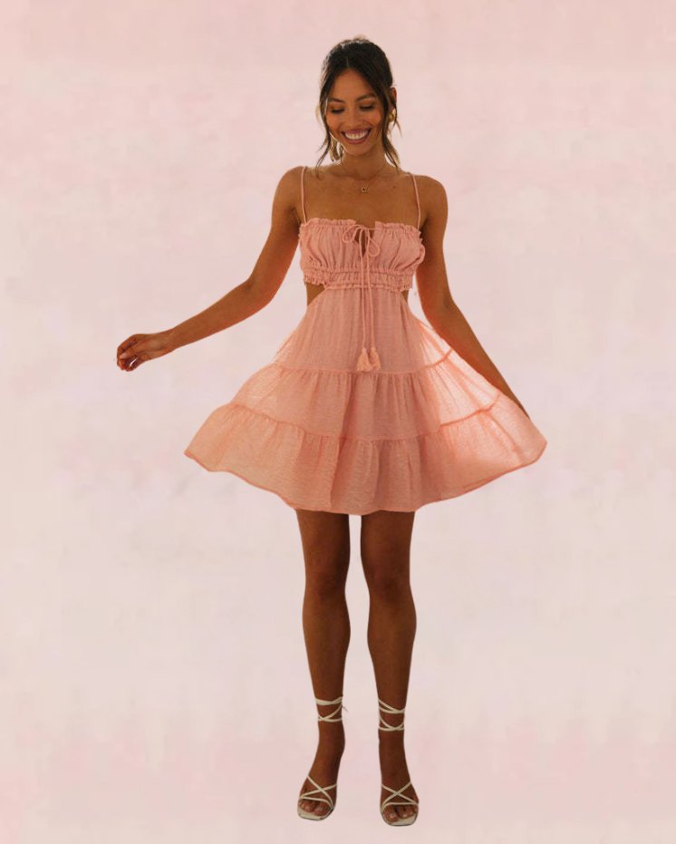 Tempest Mini Dress - Pink | Slay Eclectic