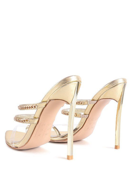 TICKLE ME HIGH HEELED TOE RING SANDALS-Slay Eclectic