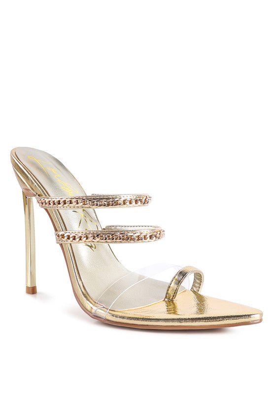 TICKLE ME HIGH HEELED TOE RING SANDALS-Slay Eclectic